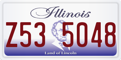 IL license plate Z535048
