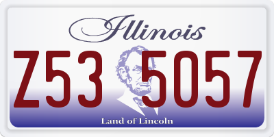 IL license plate Z535057
