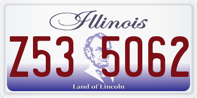 IL license plate Z535062