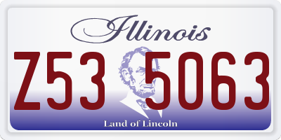 IL license plate Z535063