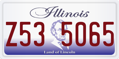 IL license plate Z535065