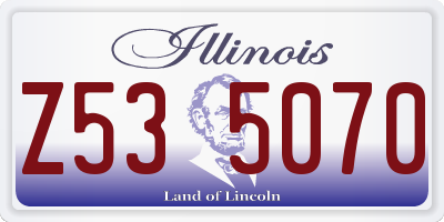 IL license plate Z535070