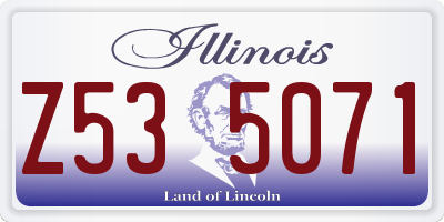 IL license plate Z535071