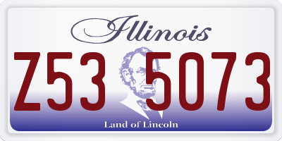 IL license plate Z535073