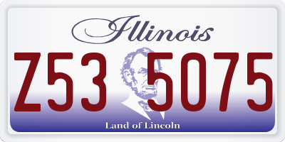 IL license plate Z535075