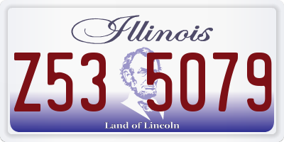 IL license plate Z535079