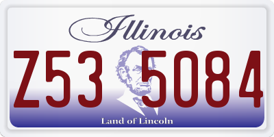 IL license plate Z535084