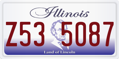 IL license plate Z535087