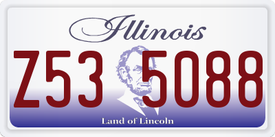 IL license plate Z535088