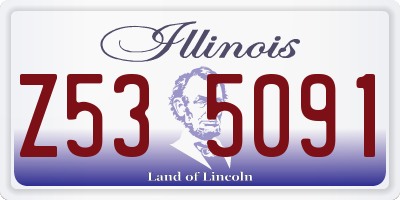 IL license plate Z535091