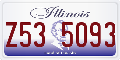 IL license plate Z535093
