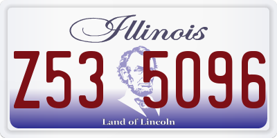 IL license plate Z535096