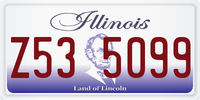 IL license plate Z535099