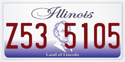 IL license plate Z535105
