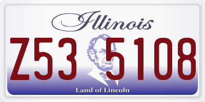 IL license plate Z535108