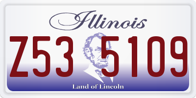 IL license plate Z535109