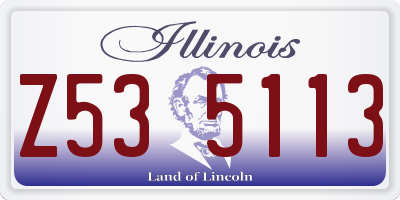 IL license plate Z535113