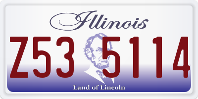 IL license plate Z535114