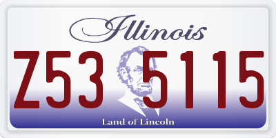 IL license plate Z535115
