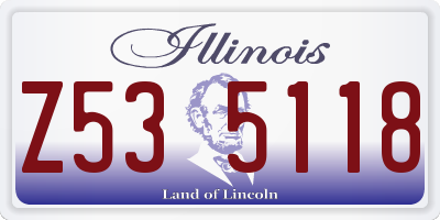 IL license plate Z535118