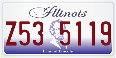 IL license plate Z535119