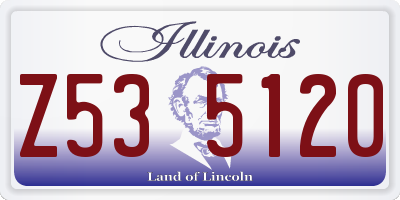 IL license plate Z535120