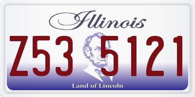 IL license plate Z535121