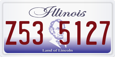 IL license plate Z535127