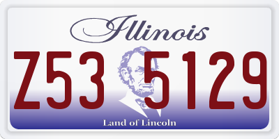 IL license plate Z535129