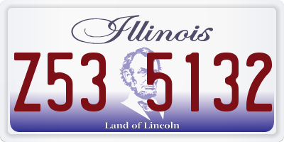 IL license plate Z535132
