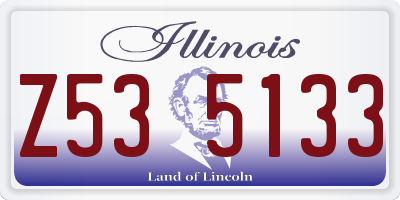 IL license plate Z535133