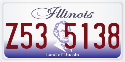 IL license plate Z535138