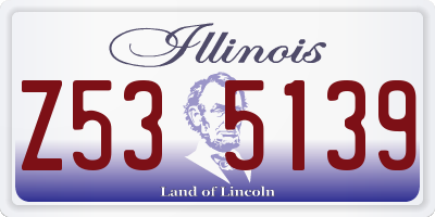 IL license plate Z535139
