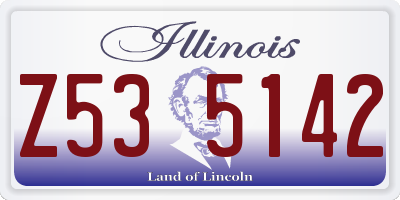 IL license plate Z535142