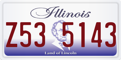 IL license plate Z535143