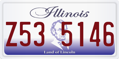 IL license plate Z535146