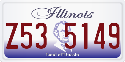 IL license plate Z535149
