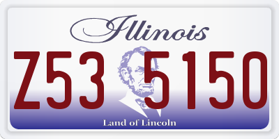 IL license plate Z535150