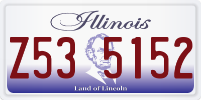 IL license plate Z535152