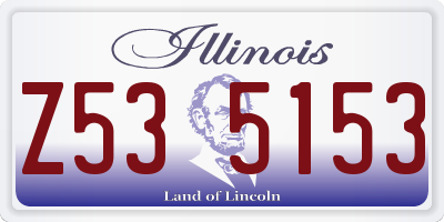 IL license plate Z535153