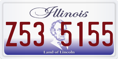IL license plate Z535155