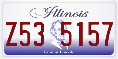 IL license plate Z535157