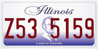 IL license plate Z535159