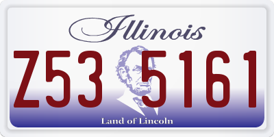 IL license plate Z535161