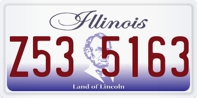 IL license plate Z535163