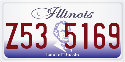 IL license plate Z535169