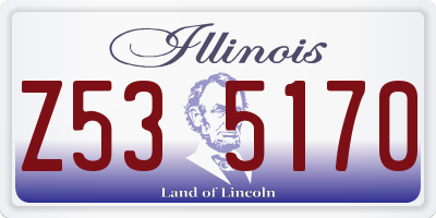 IL license plate Z535170