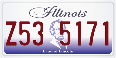 IL license plate Z535171