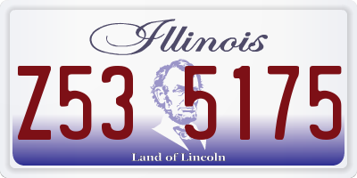 IL license plate Z535175