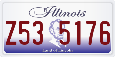 IL license plate Z535176